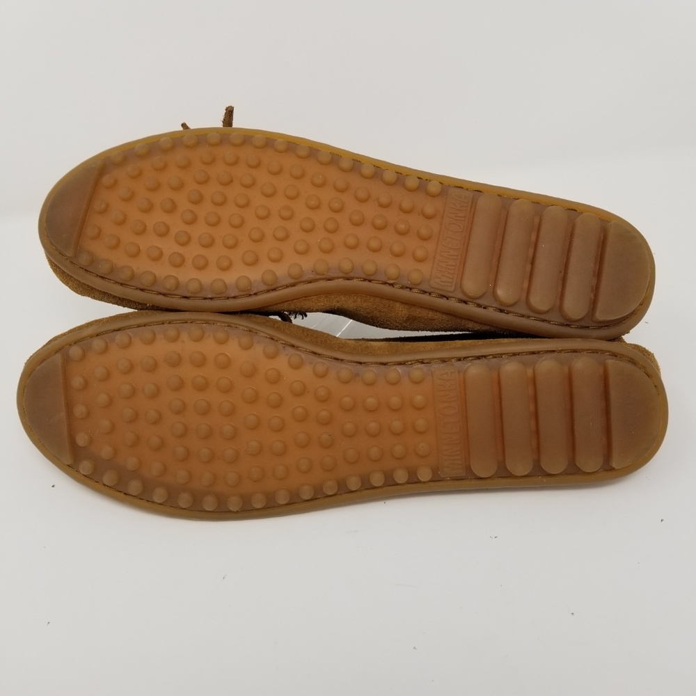 Minnetonka Moccasin Kilty Suede Hard Sole Boho - Picture 6 of 7